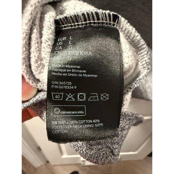 H&M High-neck Gray Pullover Sweater Men’s Large - Picture 3 of 5